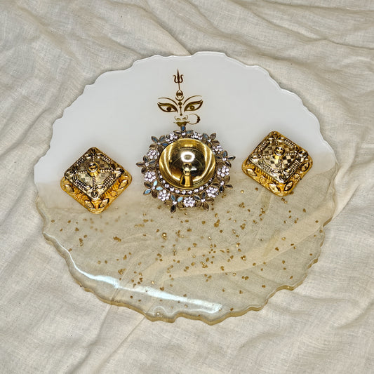 Navratri Premium Pooja Thali (10 inch)